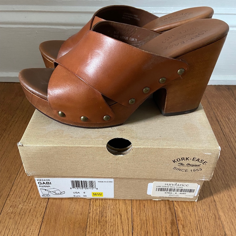 KORK-EASE GABI AVANA, RUST, 8, LEATHER
